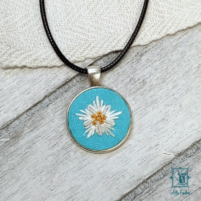 Edelweiss, T-Shirt Schmuck, pendant, kleine Aufmerksamkeit, Anhänger, Kettenanhänger, Schmuck, individuell, 