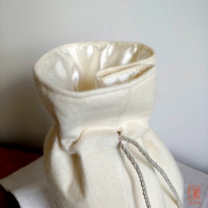 Hochzeitsbeutel, Beuteltasche, Brautbeutel, weisse Tasche, Hochzeitstasche, Brautaccessoire