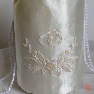 alpenländisch, Hochzeit, Tracht, Accessoire, Brautaccessoire, Tasche, Zugbeutel, Pompadour
